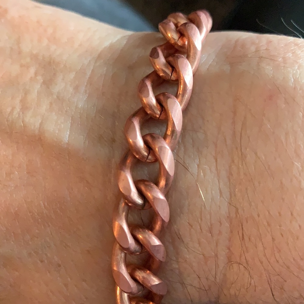 Copper Man’s or Woman’s nine inch bracelet good for arthritis